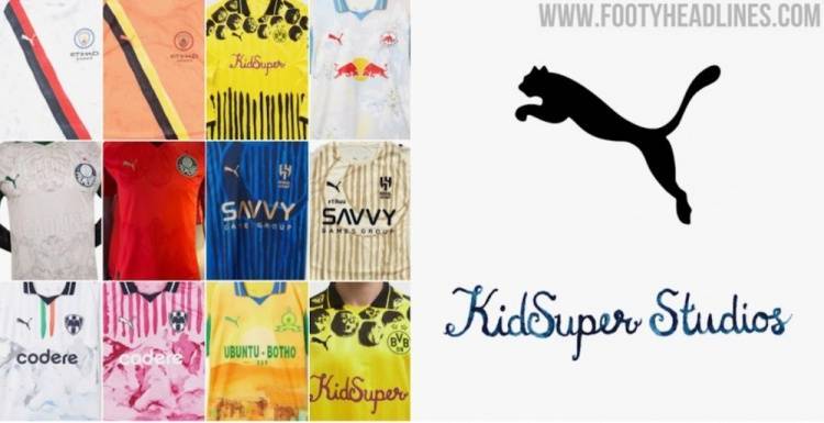 彪马携手KidSuper为2025世俱杯七支球队设计独特球衣