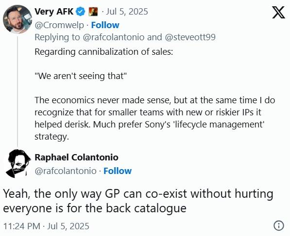 Arkane Studios前创始人称微软XGP模式是涸泽而渔