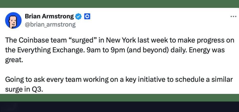 美国炒币大厂也开始“996福报”